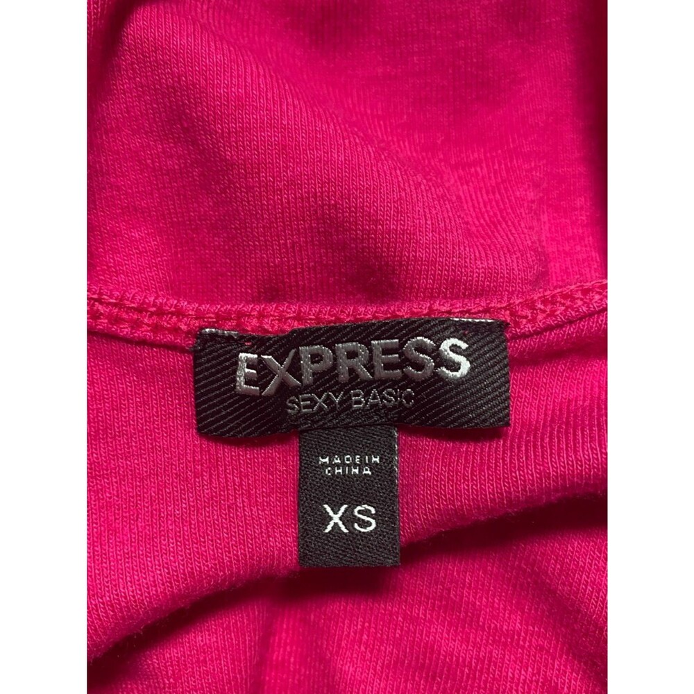 Express Pink Sparkle Party Sequin Tank Top Club Holiday Fun XS - Picture 3 of 4